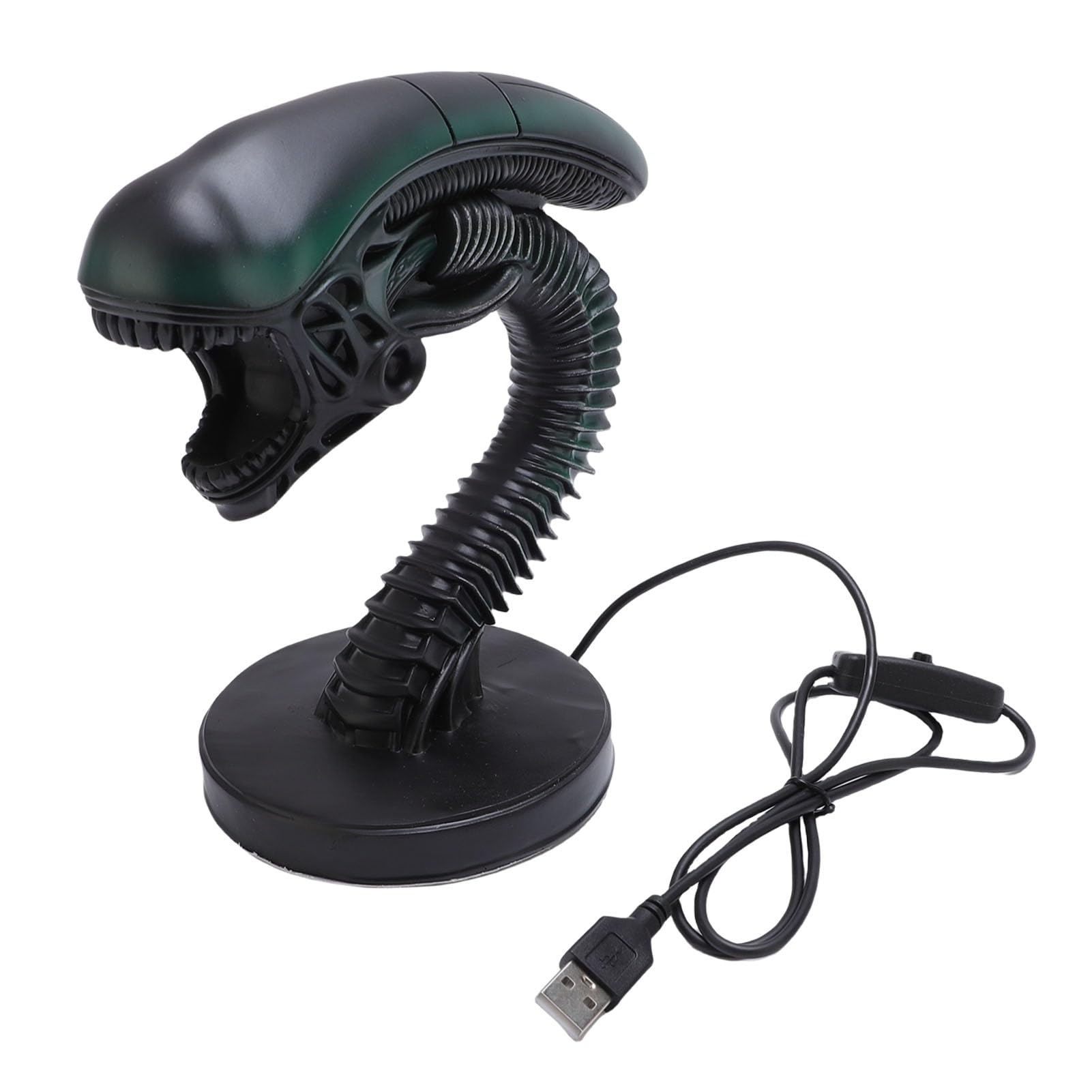 lyrlody Alien Lampada da Comodino da Tavolo in Resina LED Luce Notturna Decorativa per Scrivania Camera da Letto Lettura (stile 1)