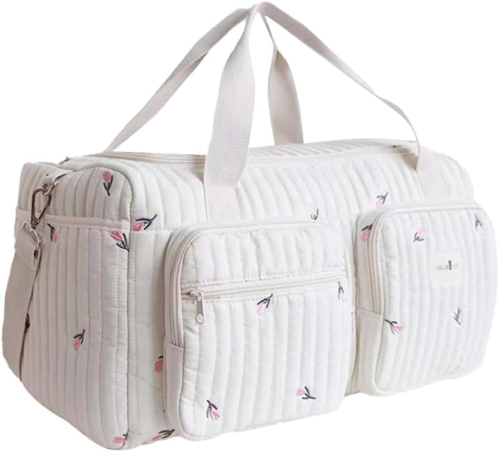 Générique Sac à langer fourre-tout pour maman - Léger - Matelassé - Grand sac à langer multifonction pour la maternité et le changement de bébé pour l'hôpital et le week-end