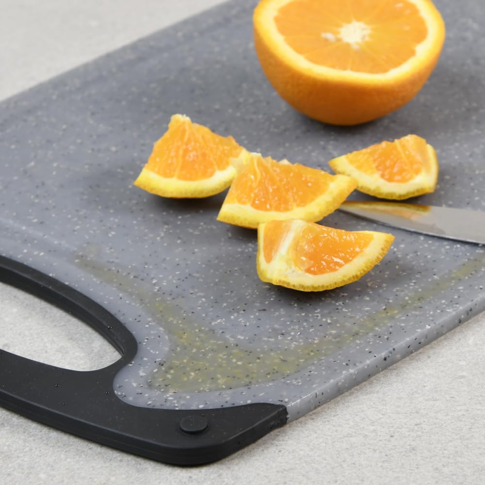 KESPER 30790 Chopping Boards, Material: Polypropylene Plastic, Dimensions: 41 x 24.5 x 0.9 cm, Colour: Grey image 3