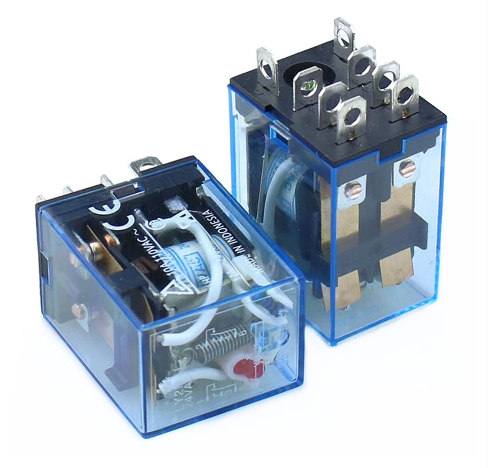 Czke Multi-Colored 1Pcs Relay Ly2nj Dc110v Ac110v Ac220v Ac380v Small Relay 10A 8 Pins Coil Dpdt (Size : Ac 220V)