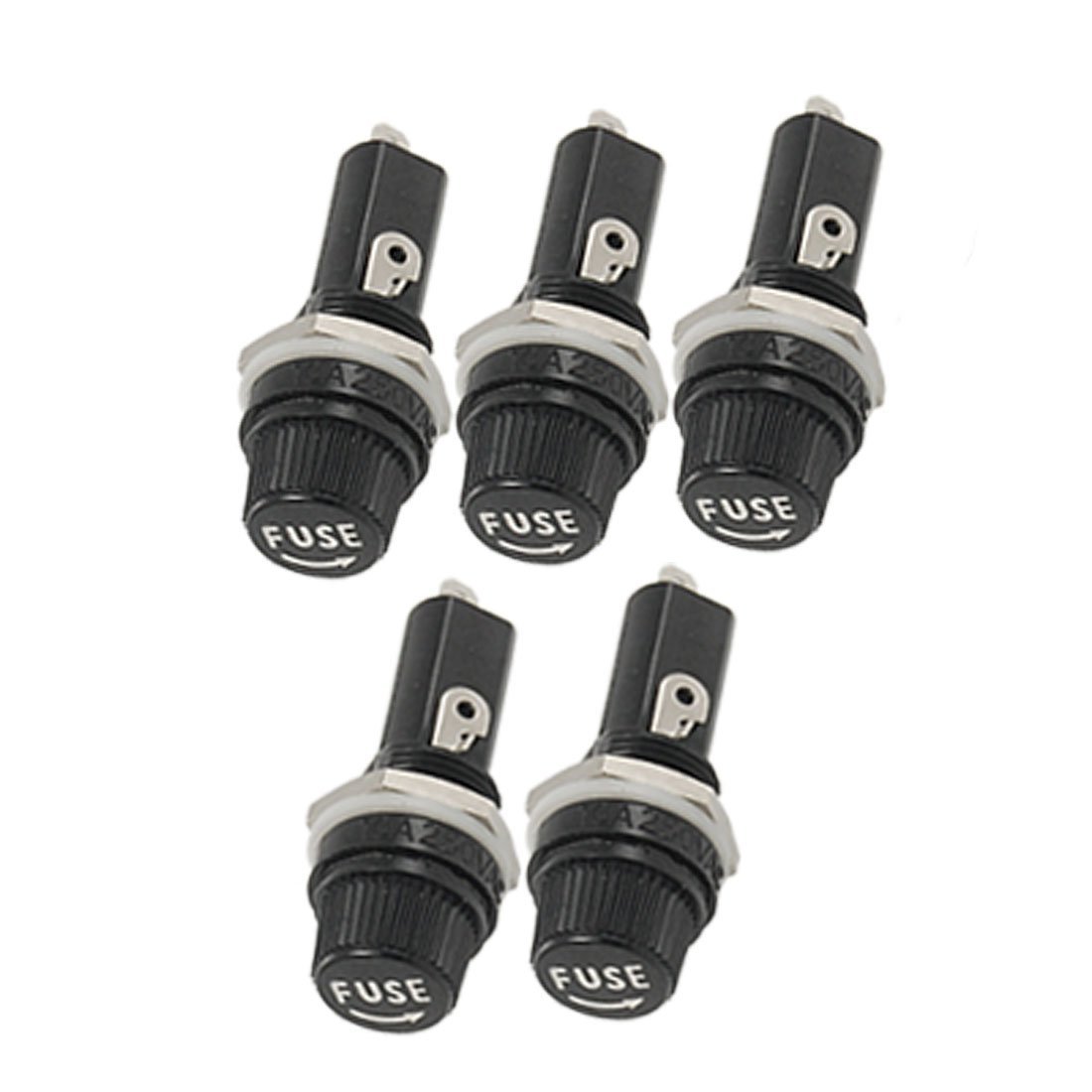 10 Pcak Electrical Screw Cap Panel Mounted 6X 30mm Fuse Holder AC 125V 15A AC 250V 10A