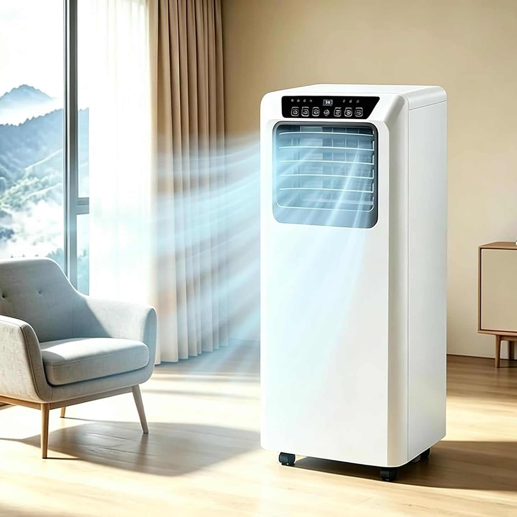 Lxpingmm 9000Btu Portable Air Conditioning Unit 7000/9000 Btu,3-In-1 Cooling