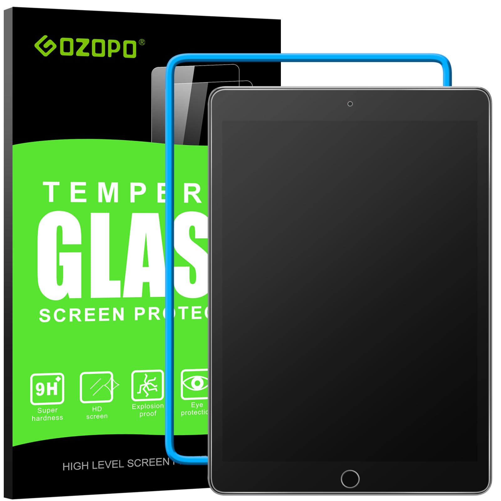 Pellicola Vetro Temperato Per IPad 9/8/7 Generazione 10.2'' - 2 Pezzi Con Protezione 9H - Foto 11