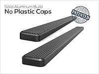 Vista 4 de APS Estribos de 5 pulgadas negros compatibles con Ford F-150 Regular Cab 2015-2026 y F-250 / F-350 Super Duty 2017-2026 de acero inoxidable