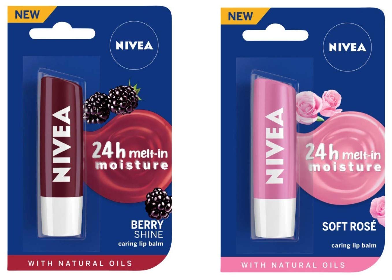 Buy NIVEA Lip Balm, Fruity Blackberry Shine, 4.8g And NIVEA Lip Balm