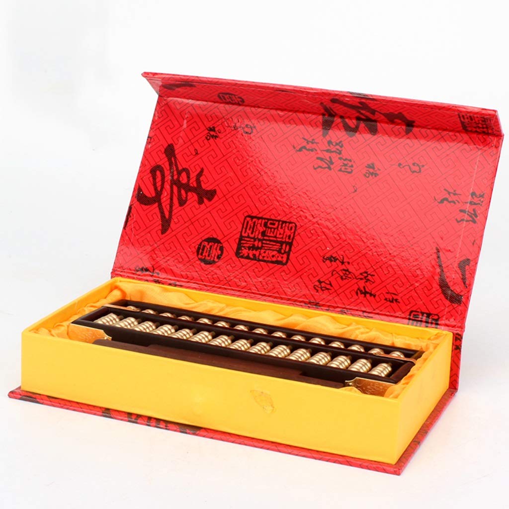 Boulier Standard à Chiffres, boulier en Bois, boulier Perles de cuivre Acajou ébène boulier AC boulier Professionnel décoration de Bureau Paquet Cadeau