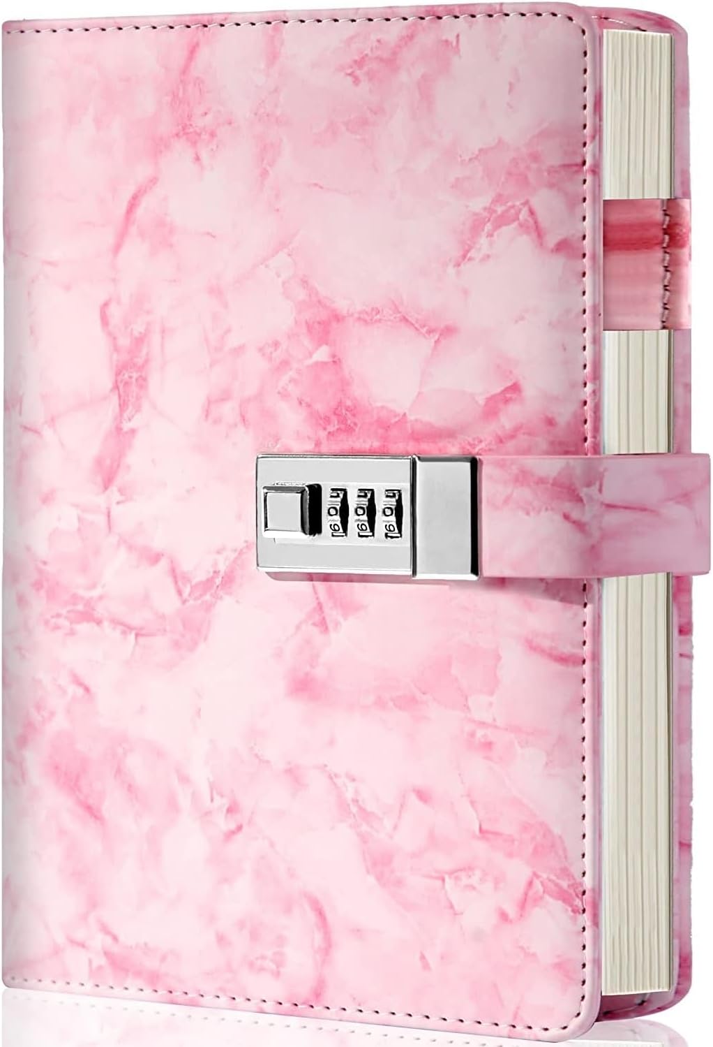 Qolixs Marble Diary with Lock for Girls and Women, Waterproof Journal ...
