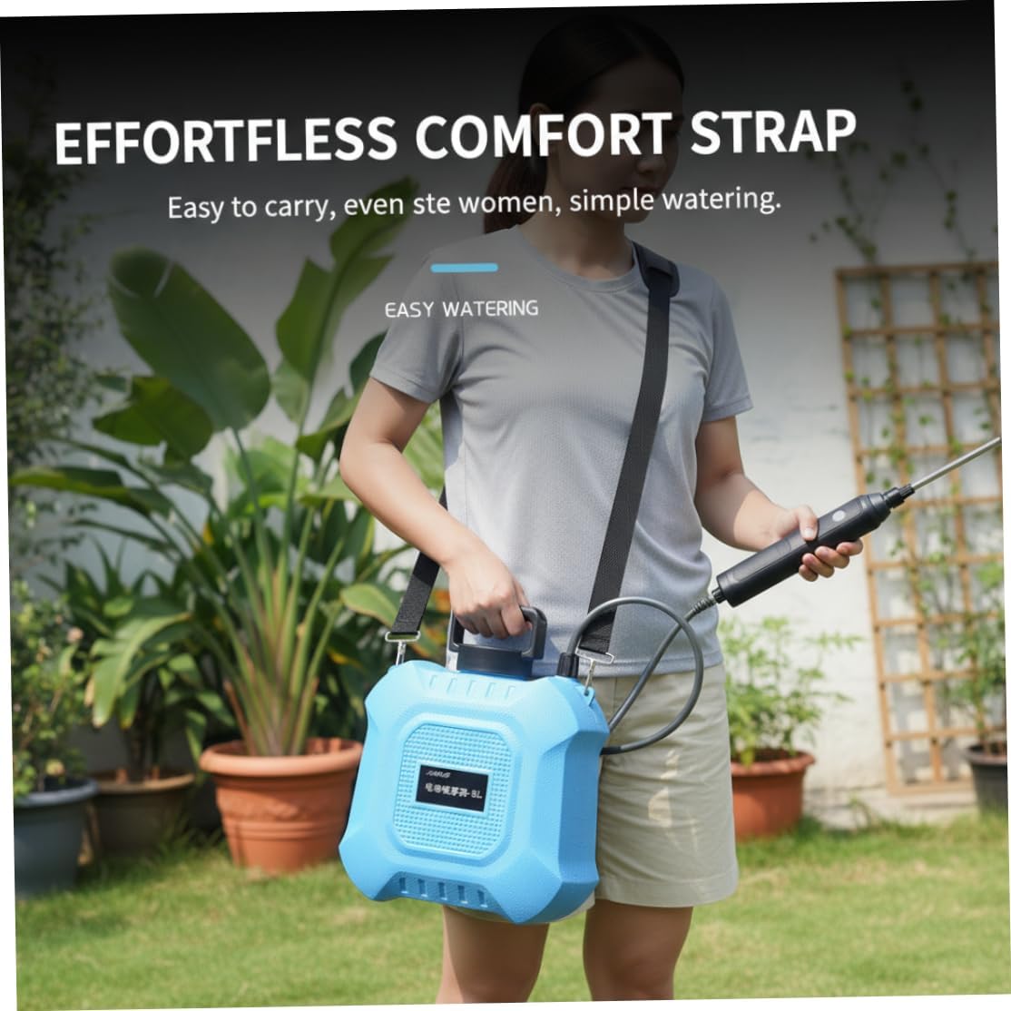 Electric Sprayer, 2 Gallon Battery Powered Sprayer with Retractable Wand & USB Rechargeable Handle for Planting Lawn Yard Garden