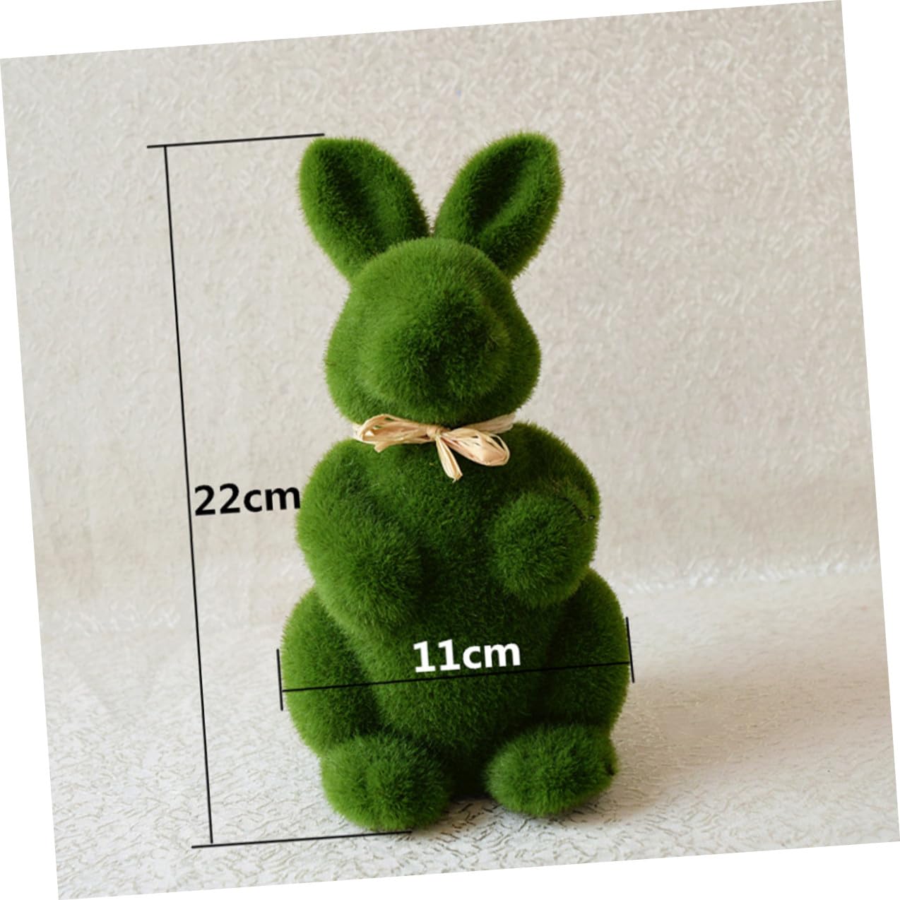TOYANDONA 8 Stück Grüne Mooshasen Figuren aus Schaumstoff Niedliche Osterdekoration für Tisch und Regal Charmante Hasenform für Osterdeko Innen und Partyschmuck