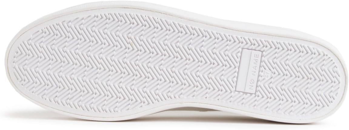 [ノーネーム] PLATO-00123 BEIGE ベージュ/WHITE ホワイト キャンバス 厚底 ヒールアップウェッジスニーカー プラットフォーム (38 （24.0cm）, ホワイト)