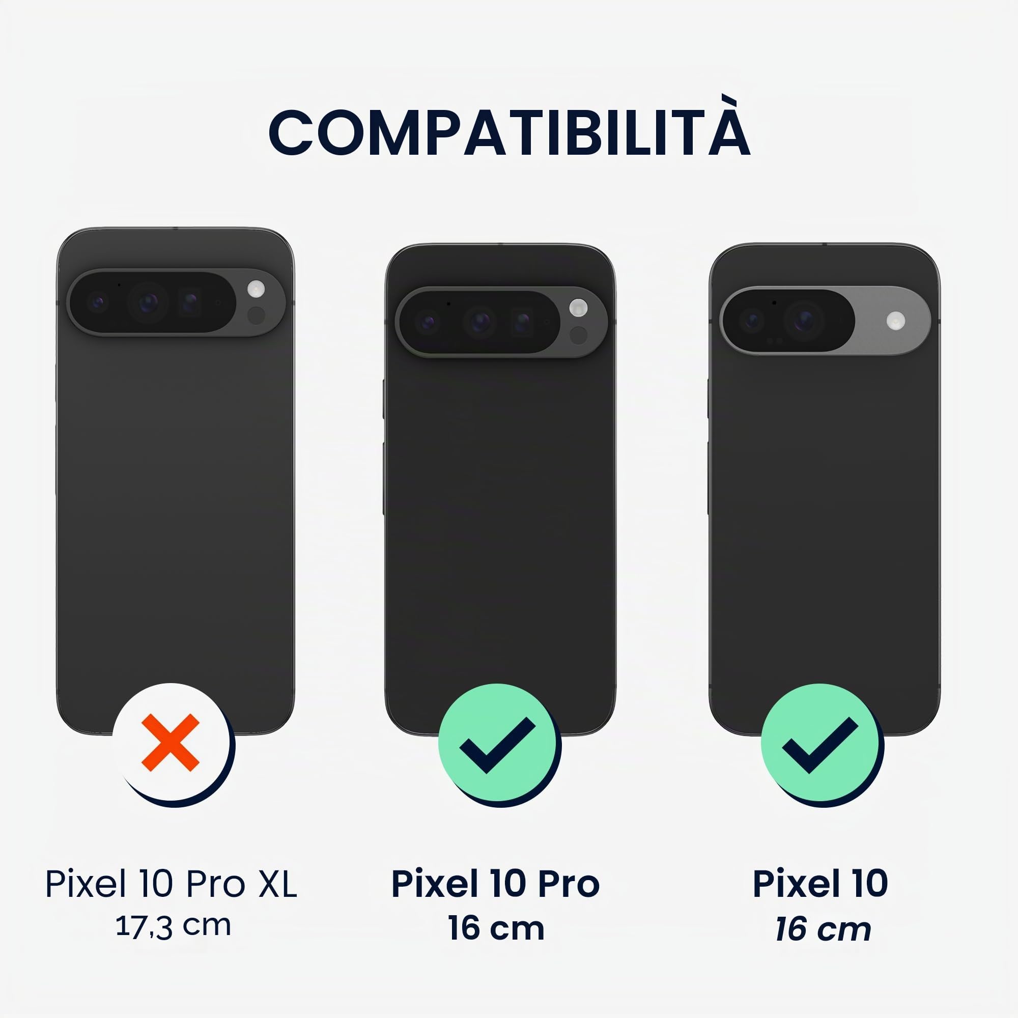 kalibri Custodia per Google Pixel 10 / Pixel 10 Pro Case - Cover Magnetica Rigida Ultrasottile in Fibra Aramidica - Custodia Smartphone Compatibile con MagSafe - nero