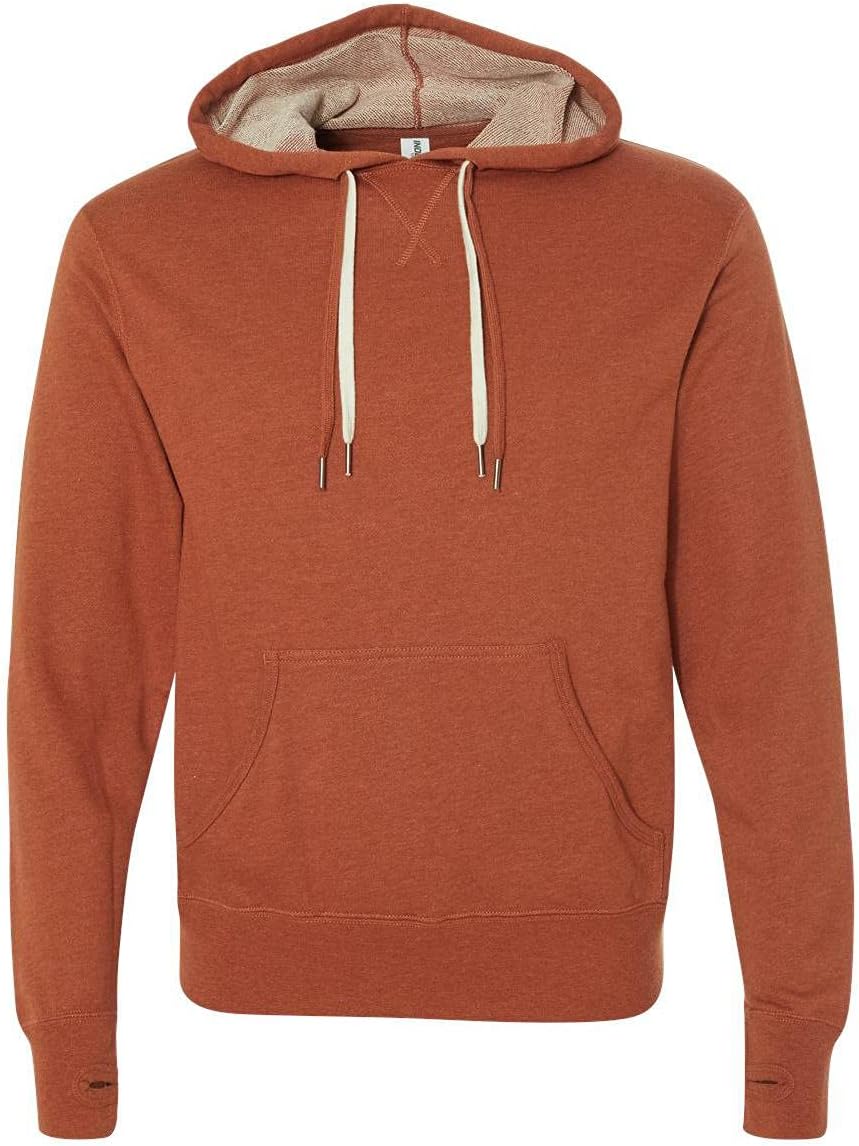 Independent Trading Co. - Midweight French Terry Hooded Sweatshirt - PRM90HT - 2XL - Burnt Orange Heather