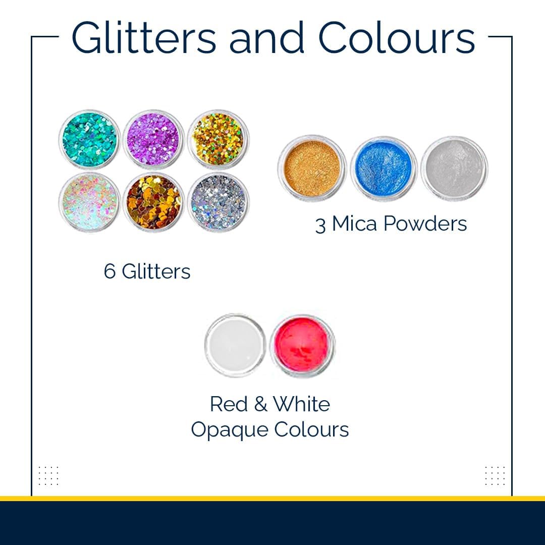 Epoxity Resin Pooja Thali DIY Kit Includes 2:1 Epoxy Resin, 8" Puja Thali Agate Mould with Glitter, Pigments Rasin Liquid Raisin Liquid rasin 3