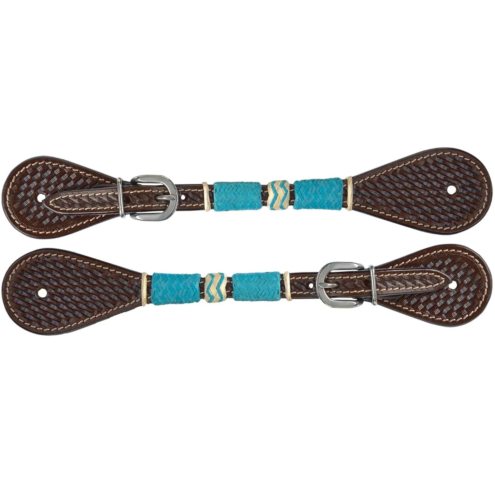 Circle Y Women & Youth Turquoise Round Up Durable Western Double Leather Ply Adjustable 7 1/2