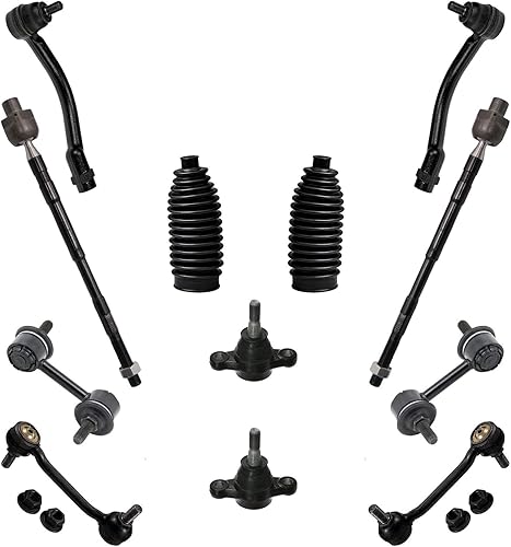 Miniatura 6 de Detroit Axle - Kit de suspensión delantera de 14 piezas para Hyundai Sonata 2006-2010, Azera 2006-2011, 2 puntales listos, 2 rótulas inferiores, 4