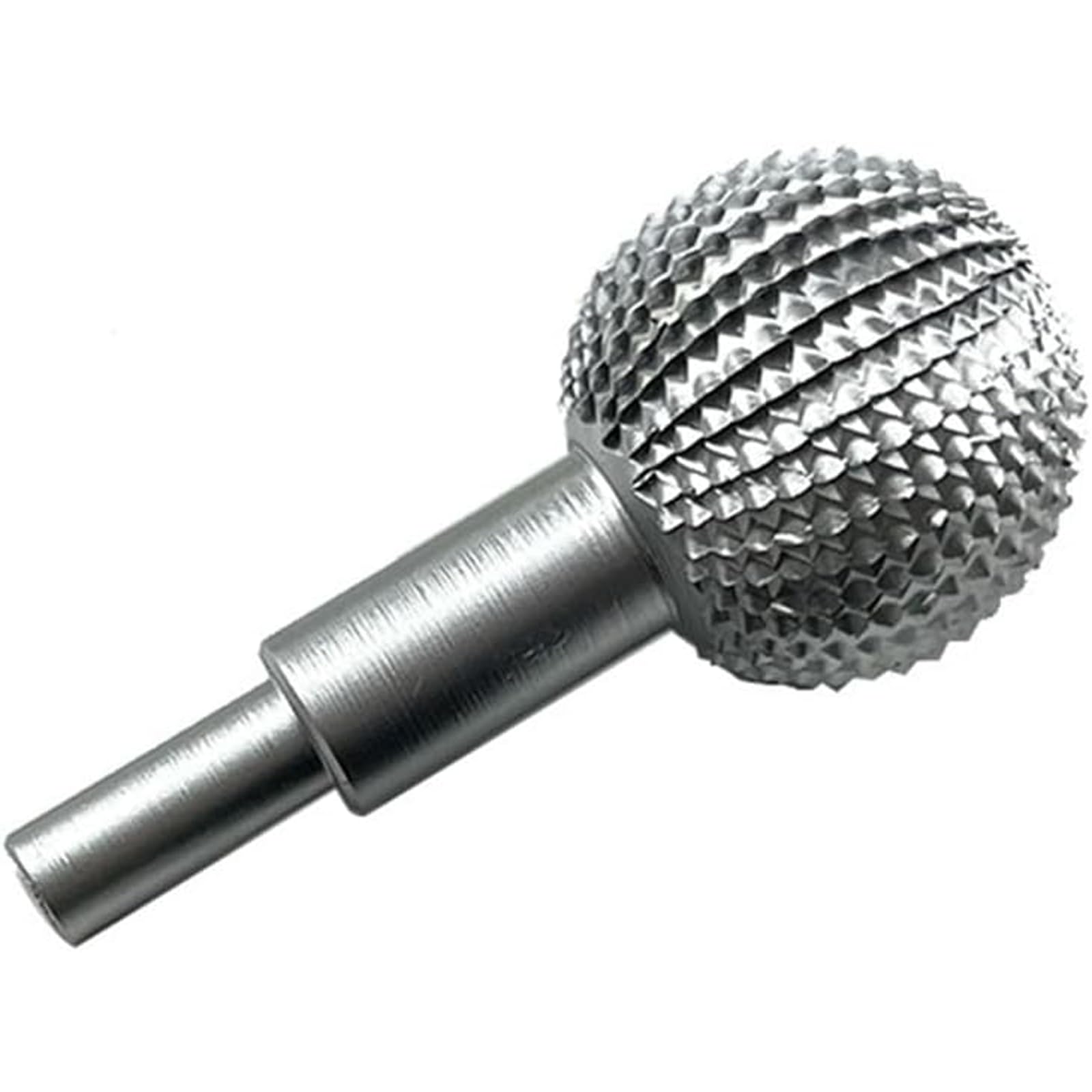 Gouge à bille pour sculpture sur bois, tête de ponçage à bille pour sculpture sur bois et ponçage, coupeur sphérique, diamètre 40 mm, râpe à bille (argenté)