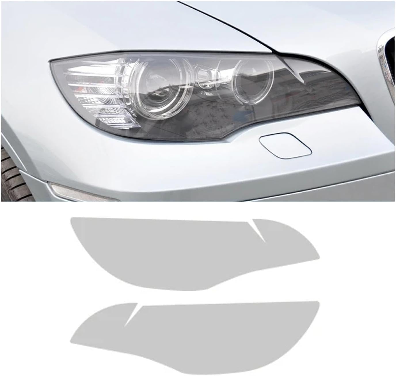 SamLng Car Front Light Film for X6M 2009-2014 Precut Headlight Protective Film Car Front Headlamp Protection Film car Lights Film Headlight Anti-Scratch Non-Yellowing Protective Film