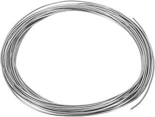 PATIKIL 99.99% High Purity Zinc Wire, 20 Gauge Pure Zinc Wire 1mm Soft Beading Wire Lab Scientific Experiment Zinc Wire Tool (16.4Ft/Roll)