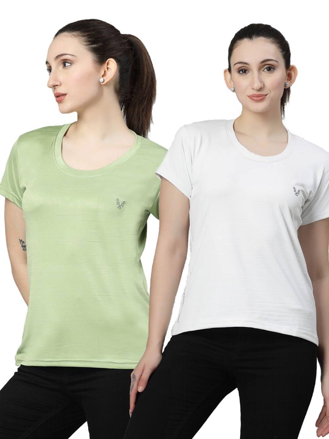 uzarus Women's Comfort Active Fit Workout Top Sports Gym T-Shirt (Pack of 2)-picture-37