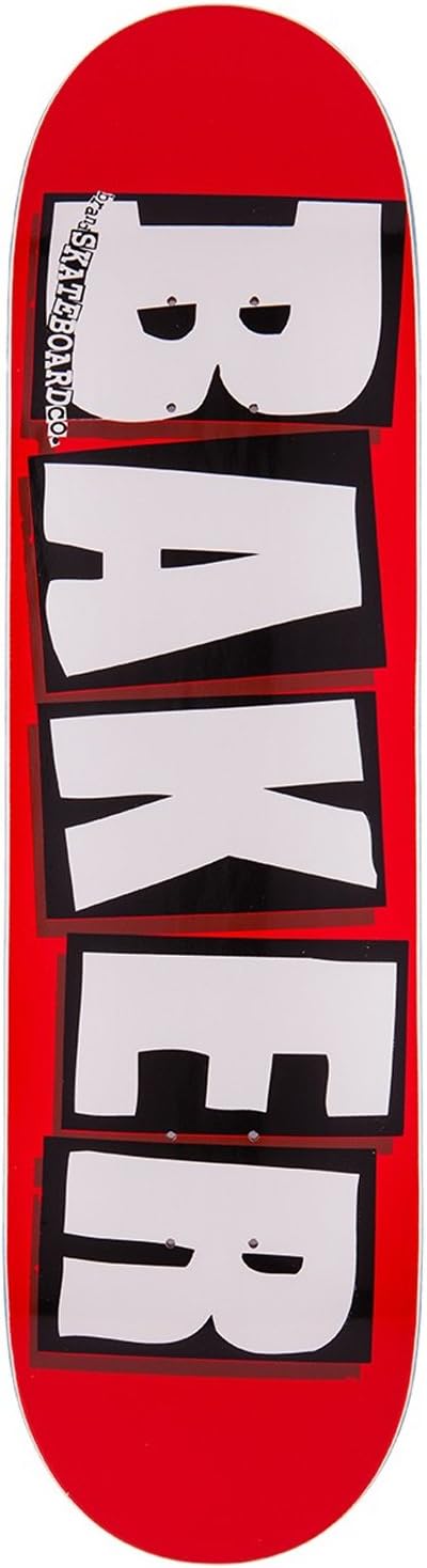 Baker Brand Logo Skateboard Deck - White - 8.125"