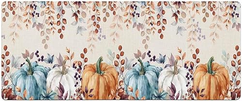 Alfombra de baño elegante con diseño de calabaza para bañera, antideslizante, de secado rápido y absorbente, de tierra de diatomeas, para fregadero