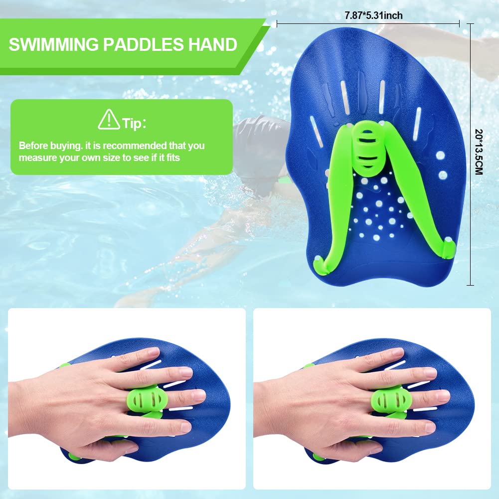 Pale Da Nuoto Regolabili In Silicone - Per Allenamento In Piscina E Miglioramento Tecnica Nuoto - Foto 6