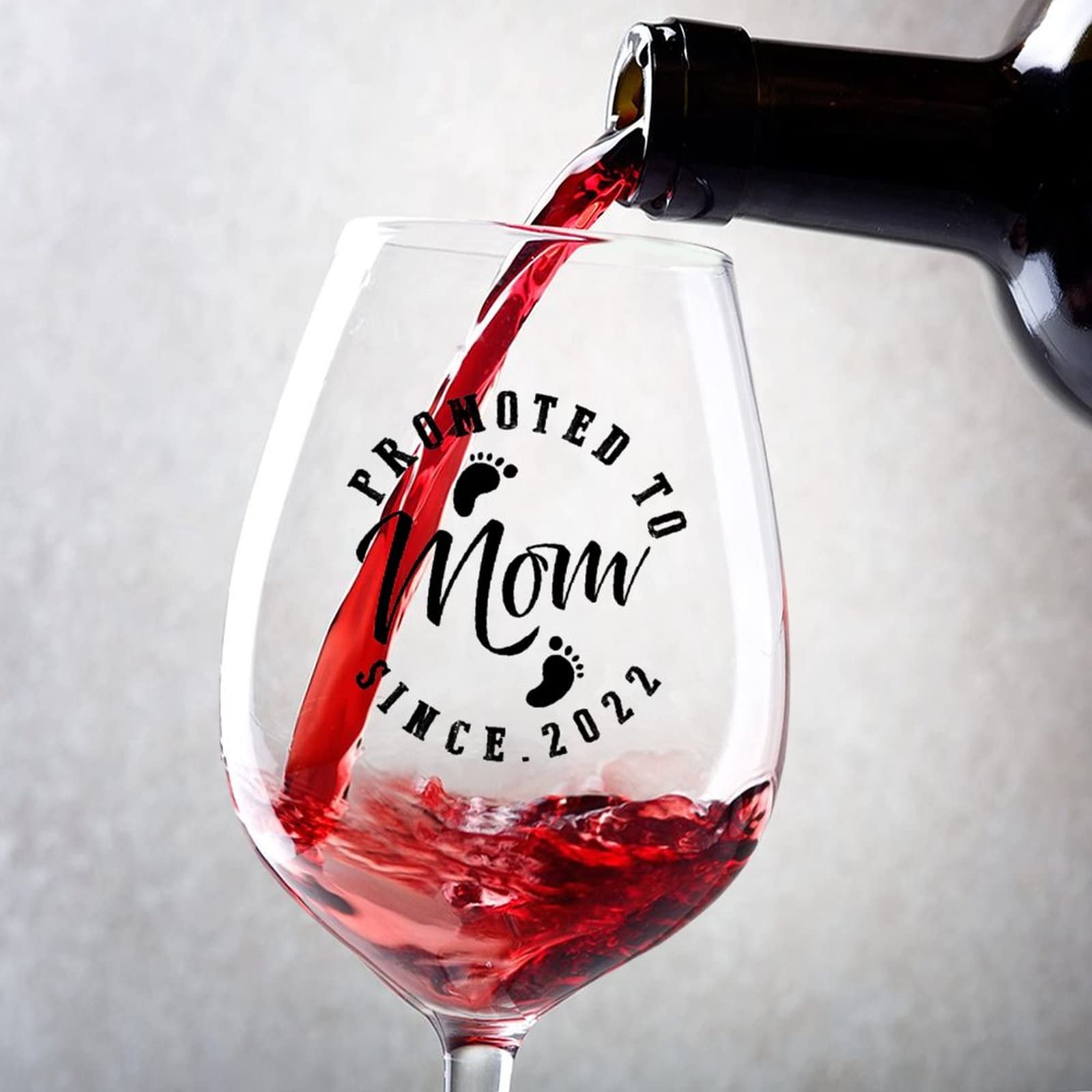 Verres à vin rouge 500 ml avec pied lot de 2 pour anniversaire petite amie et fête