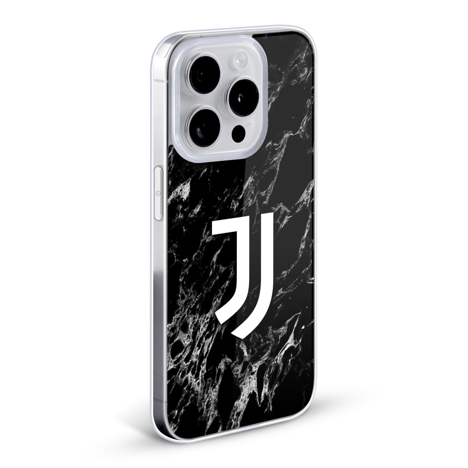 Head Case Designs Licenza Ufficiale Juventus Football Club Nero Marmoreo Custodia in Gel [Protezione di Grado Militare] Compatibile con Apple iPhone 12 / iPhone 12 PRO E Compatibile con MagSafe