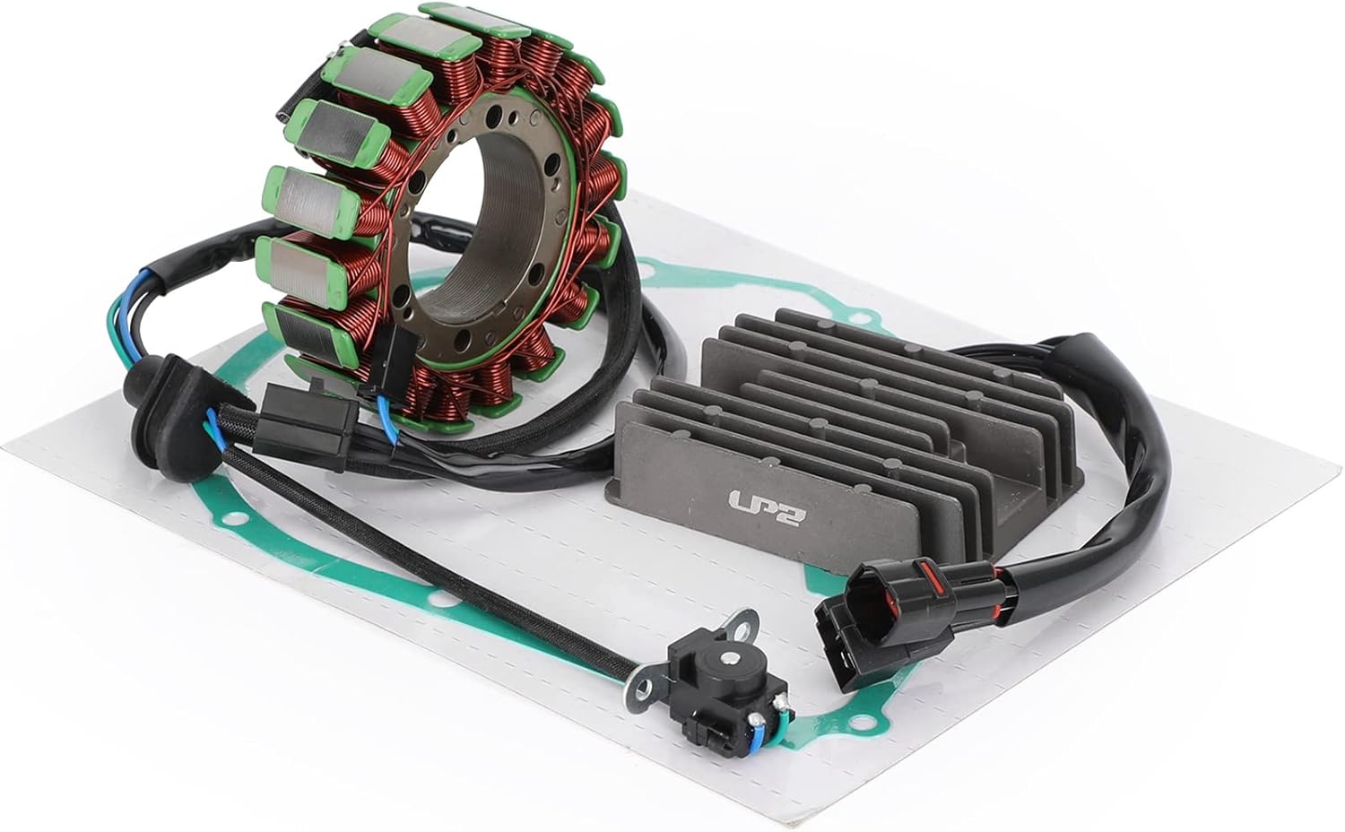 Artudatech Magneto Coil Stator + Voltage Regulator + Gasket Assy for Suzuki Volusia 800 VL800 Model K5 2001-2004 - Compatible with Part Numbers 32101-41F00 32800-41F10