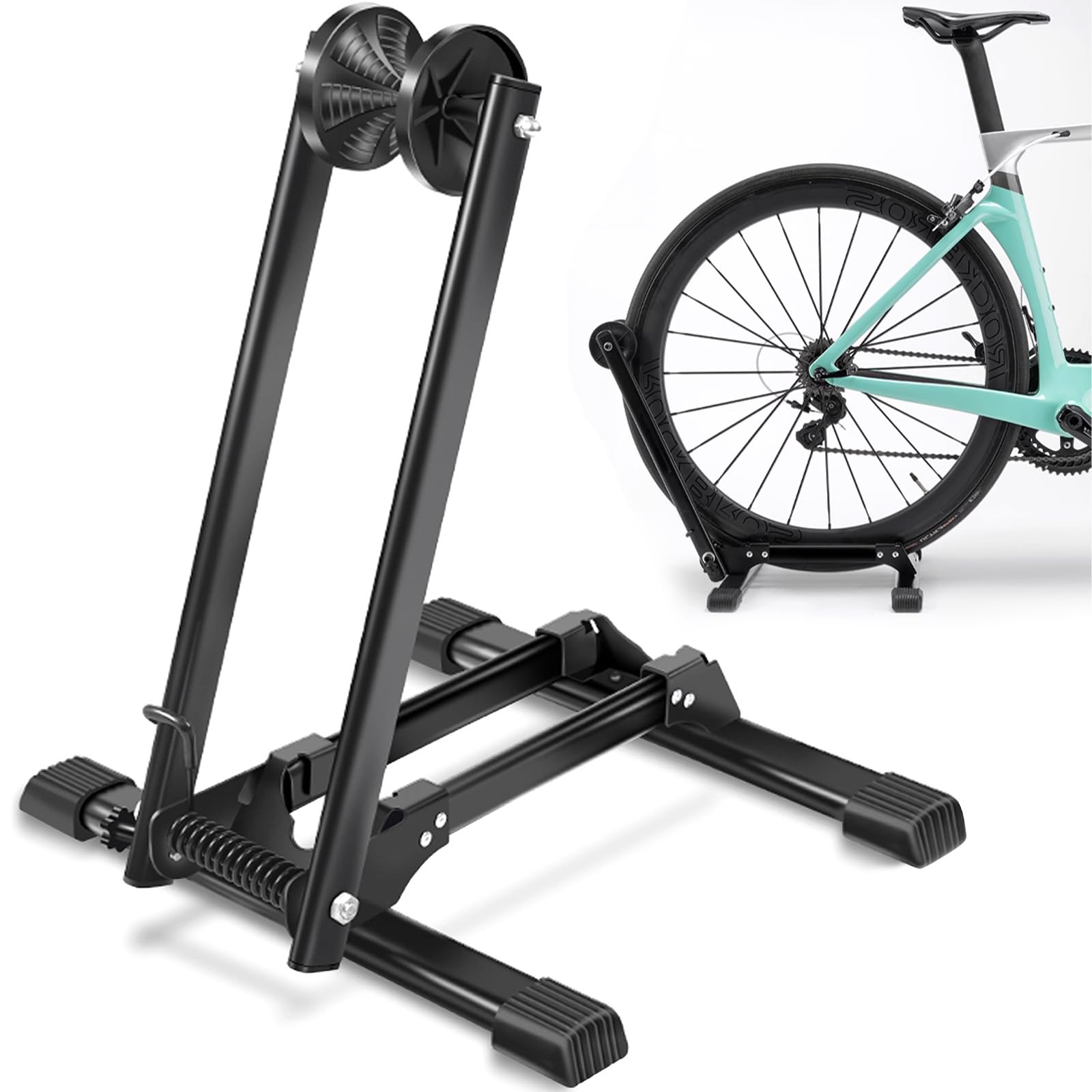 CXWXC Cavalletto Per Mountain Bike, Bici Elettriche E Bici Da Corsa Con Pneumatici Fino A 55 Mm, Supporto Per Bici Da 26-29 Pollici (RC-2836C