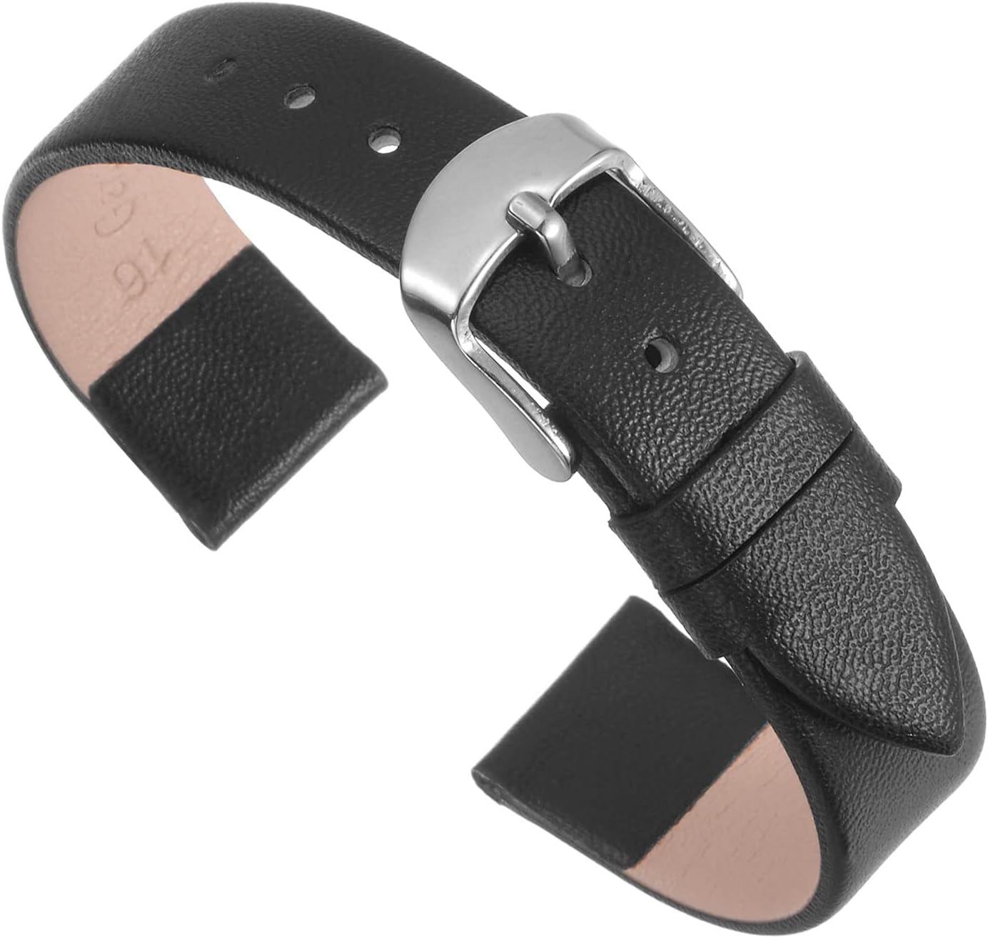 sourcing mapMulti-sizes Genuine Leather Band, Flat Thin Elegant Leather Watch Strap for Men and Women