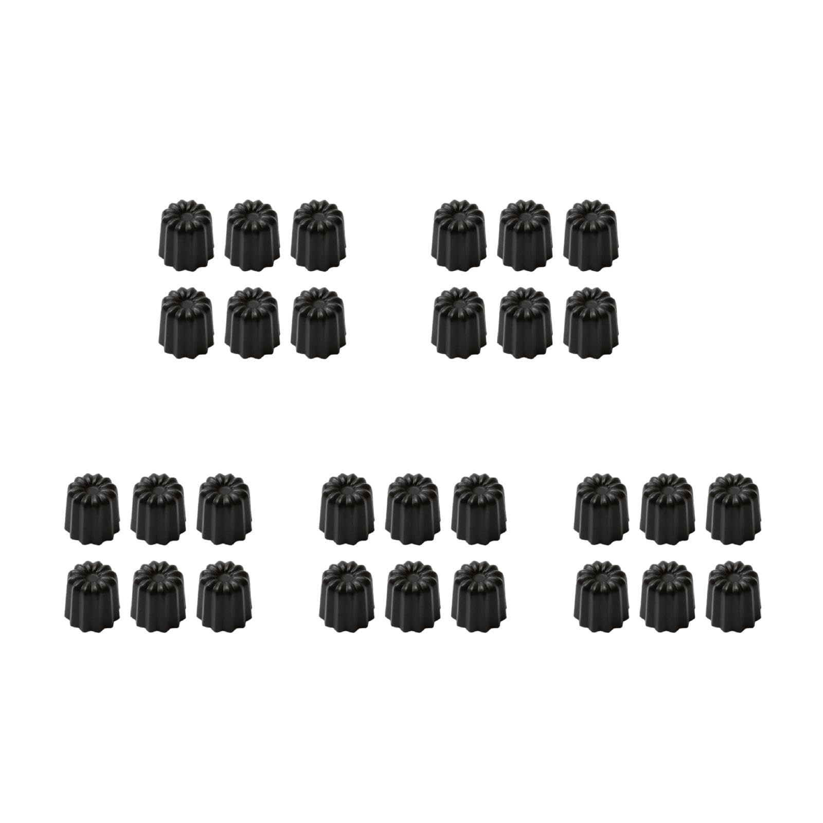 6 Stück Kanelen-Kuchenformen, antihaftbeschichtet, Muffinform, Aluminiumlegierung, Backformen für Pudding und Mousses, Küchenzubehör, Familienpartyzubehör