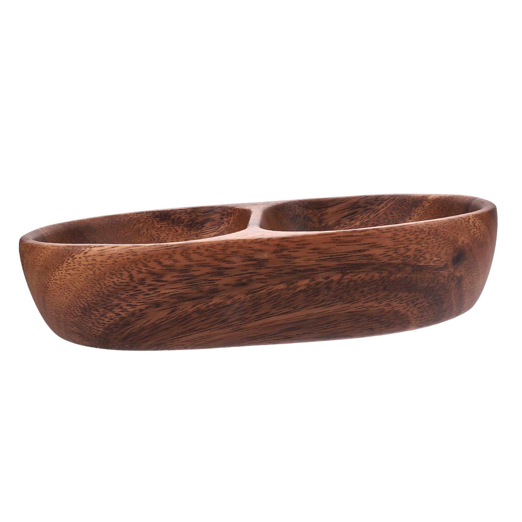 FUNOMOCYA Wooden Tray Decor Fruit Snacks Food Containers Wood Appetizer Bowl Fruit Bowls for Table Centerpiece Wood Fruit Bowl for Kitchen Bowl Tray Snack Plate Walnut Wooden South America
