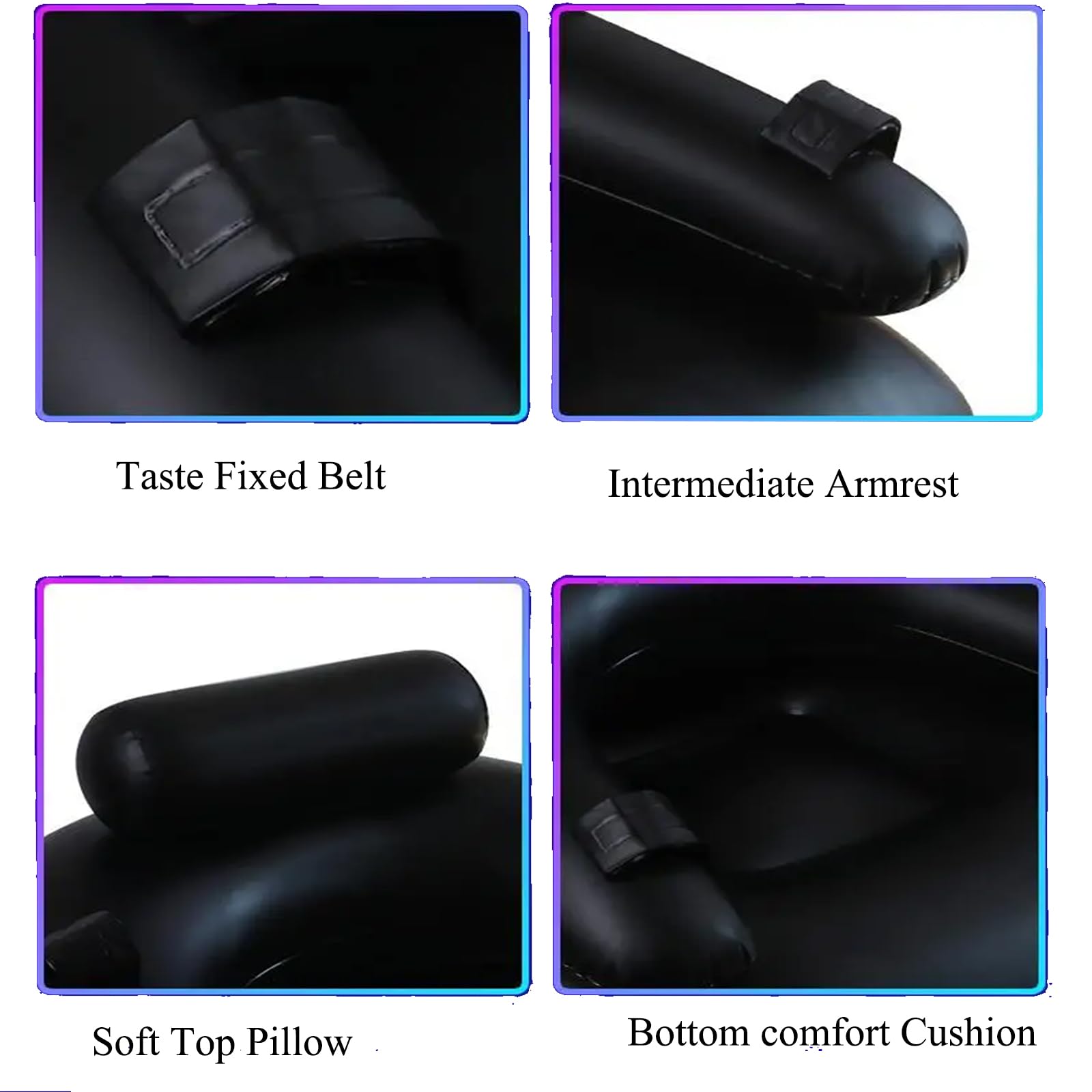 Mobilier sexuel Canapé sexuel gonflable BDSM Chaise avec menottes de bondage entraves pour les pieds Jouet sexuel Couples Jouet de positionnement pour position plus profonde Chaise de support pour