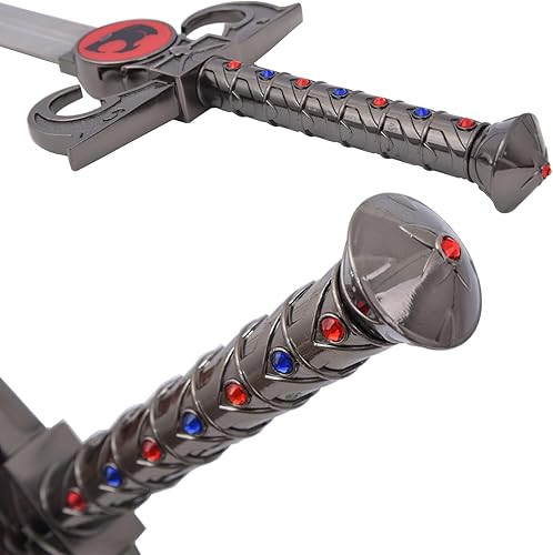 Miniatura 5 de sanshimoxing Thundercats - Espada de presagios de 48 pulgadas, espada de metal ojo de Thundera, ojo de tigre y gato de ThunderaTygra Cosplay anime