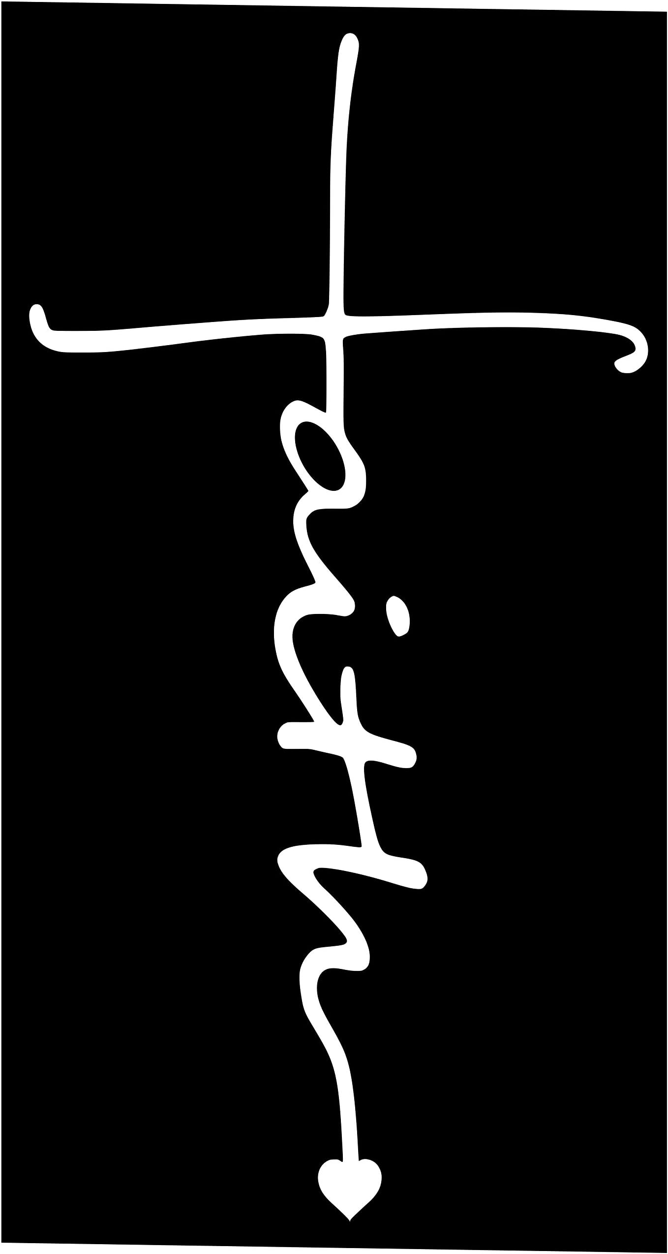 JE Faith Decal Vinyl Sticker for Cars, Trucks, Vans, Walls, Laptop, White 4.2 x 8.1 in