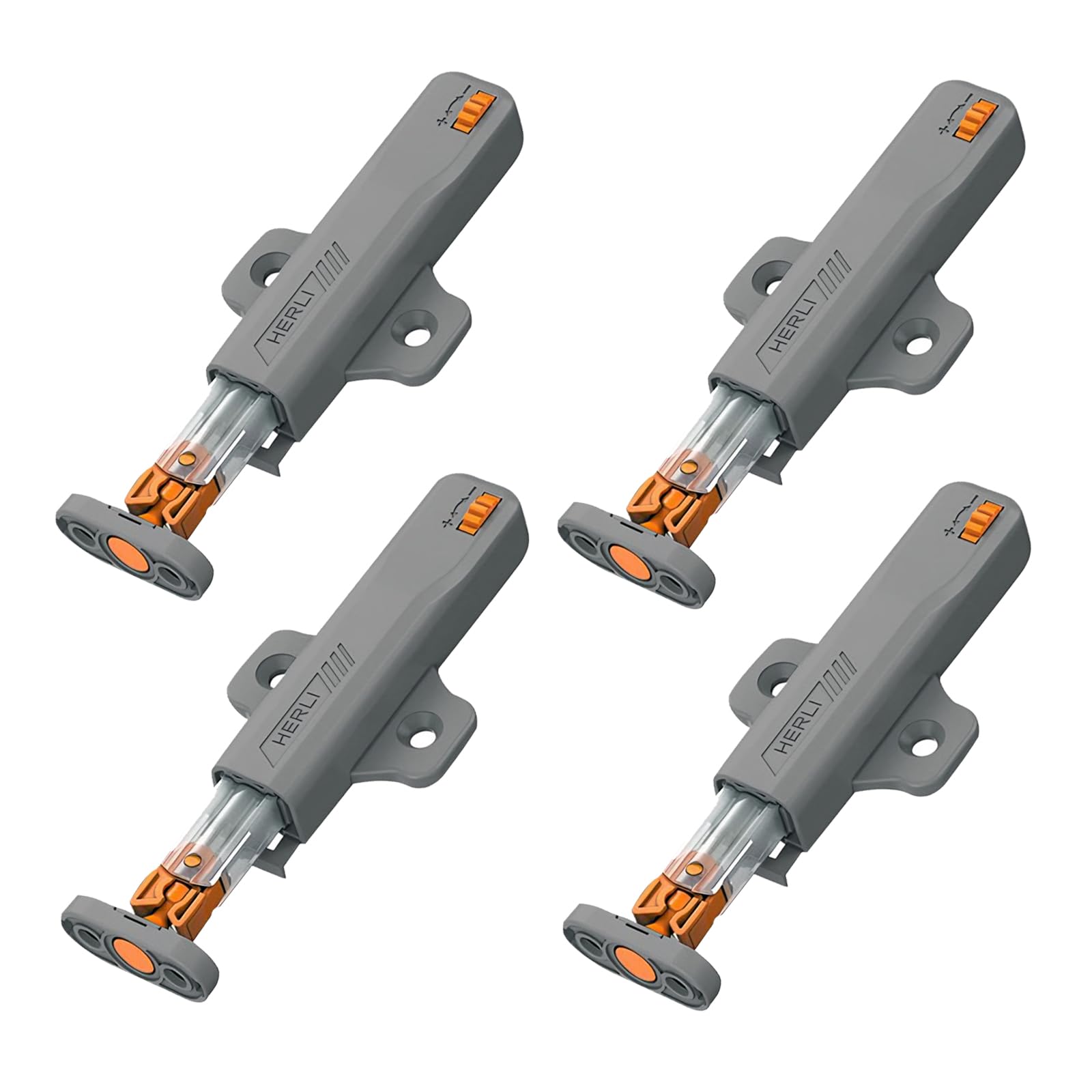 4 PCS Push to Open Door Catches, Door Push Opener Heavy Duty Cupboard Catch Latch Touch Opener Push Door Catch for Kitchen Cupboards Closet Wardrobe Closure