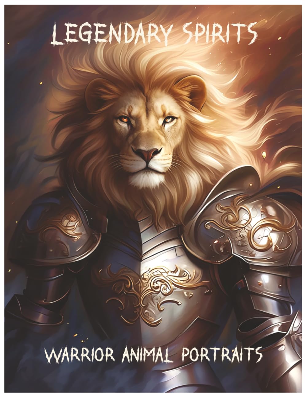 Legendary Spirits: Warrior Animal Portraits: Fierce, Noble, and Mythic Beasts to Color