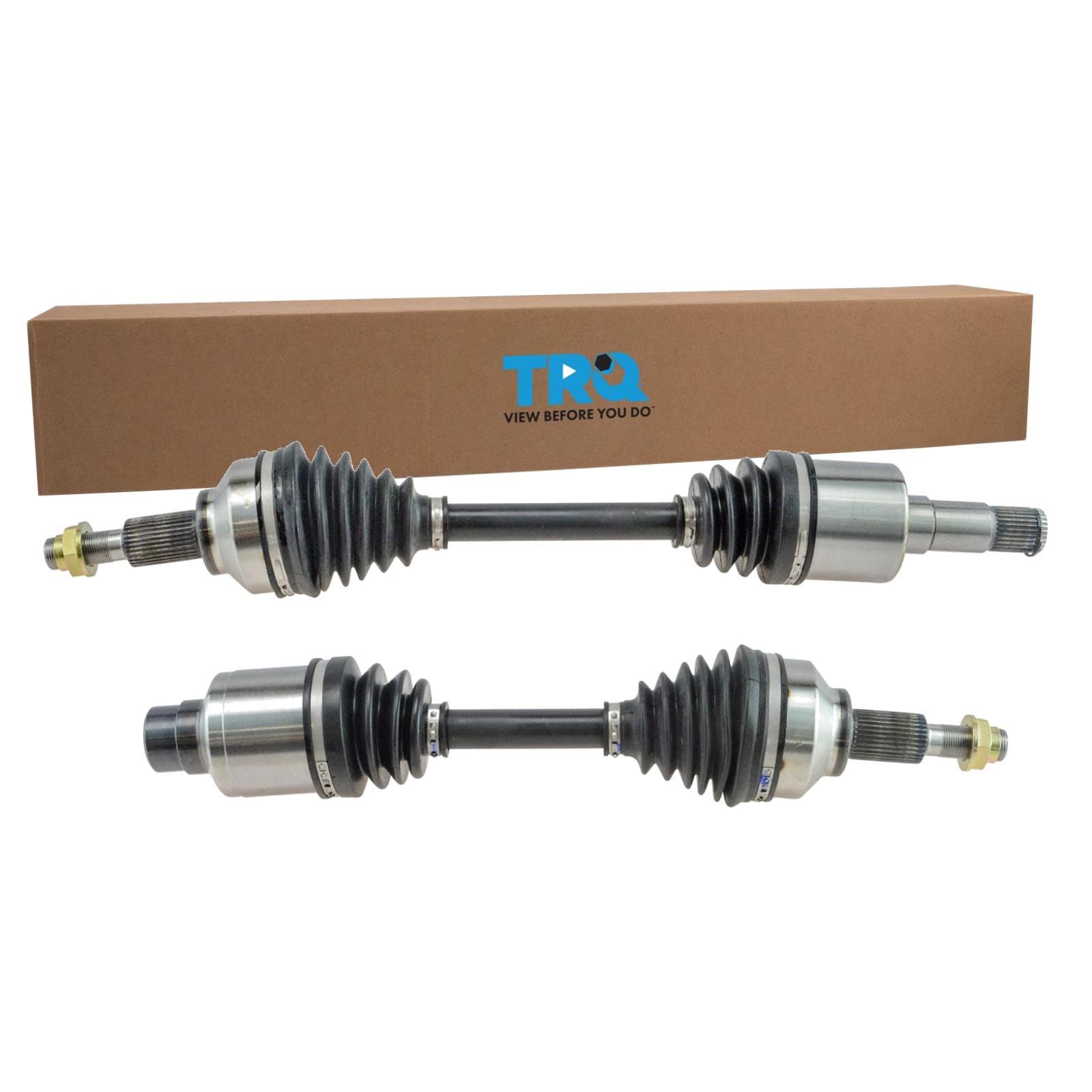 TRQ Front 2 Piece CV Axle Shaft Assembly Set