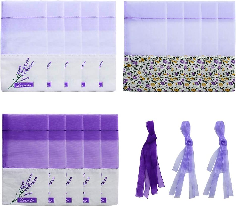 Lot de 20 sacs vides pour lavande, épices, lavande, petits sacs en organza, sacs de lavande pour