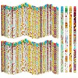 200 pieces Happy Birthday Pencils Colorful Printed Birthday Pencils With Top Erasers Perfect For...