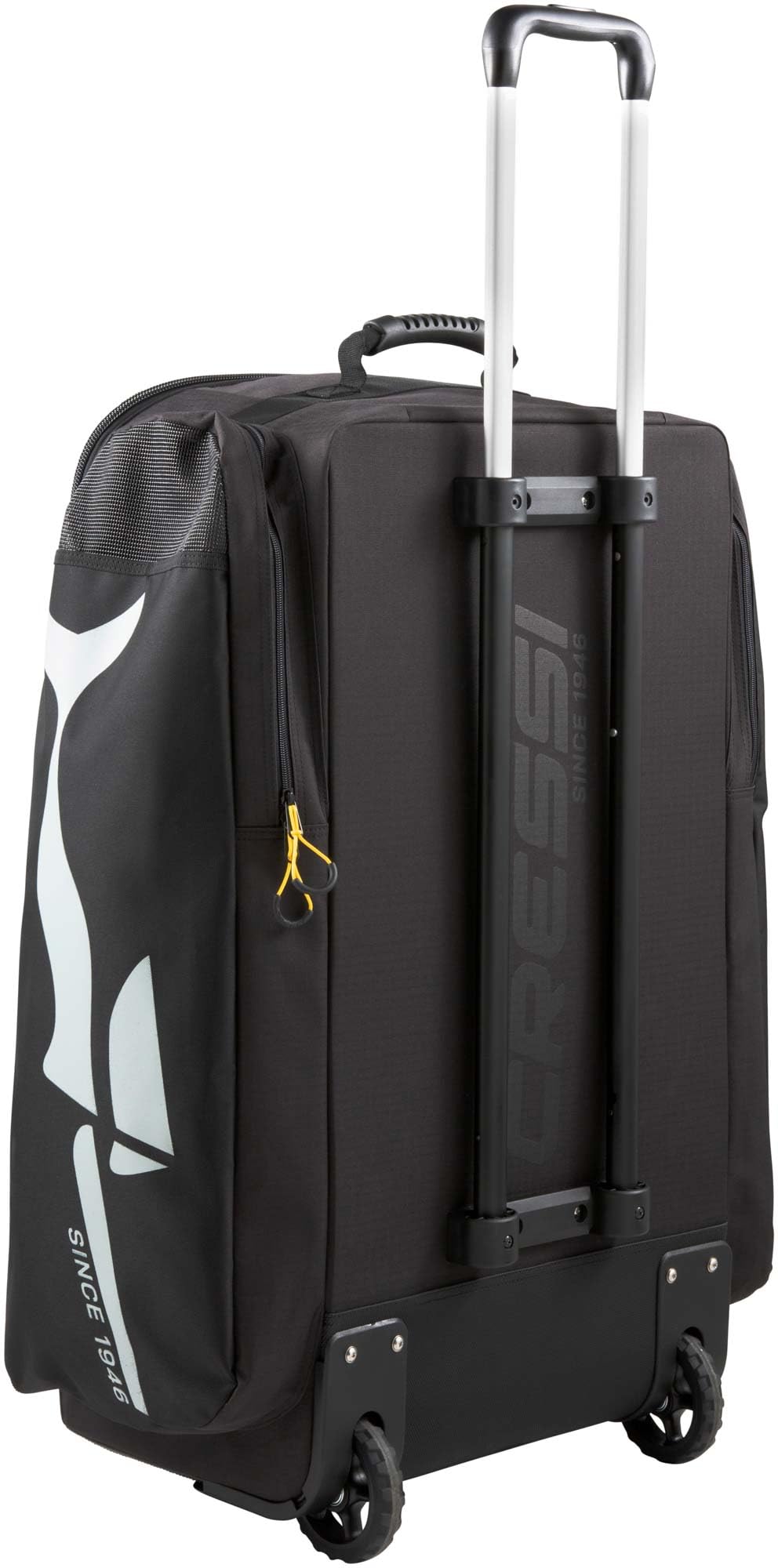 Cressi Moby 3 Trolley Bag Black/Yellow 100 L - Robuste und Geräumige Trolley Tasche ideal für Sportliche Aktivitäten und Reisen, Schwarz/Gelb, 100 L, Unisex