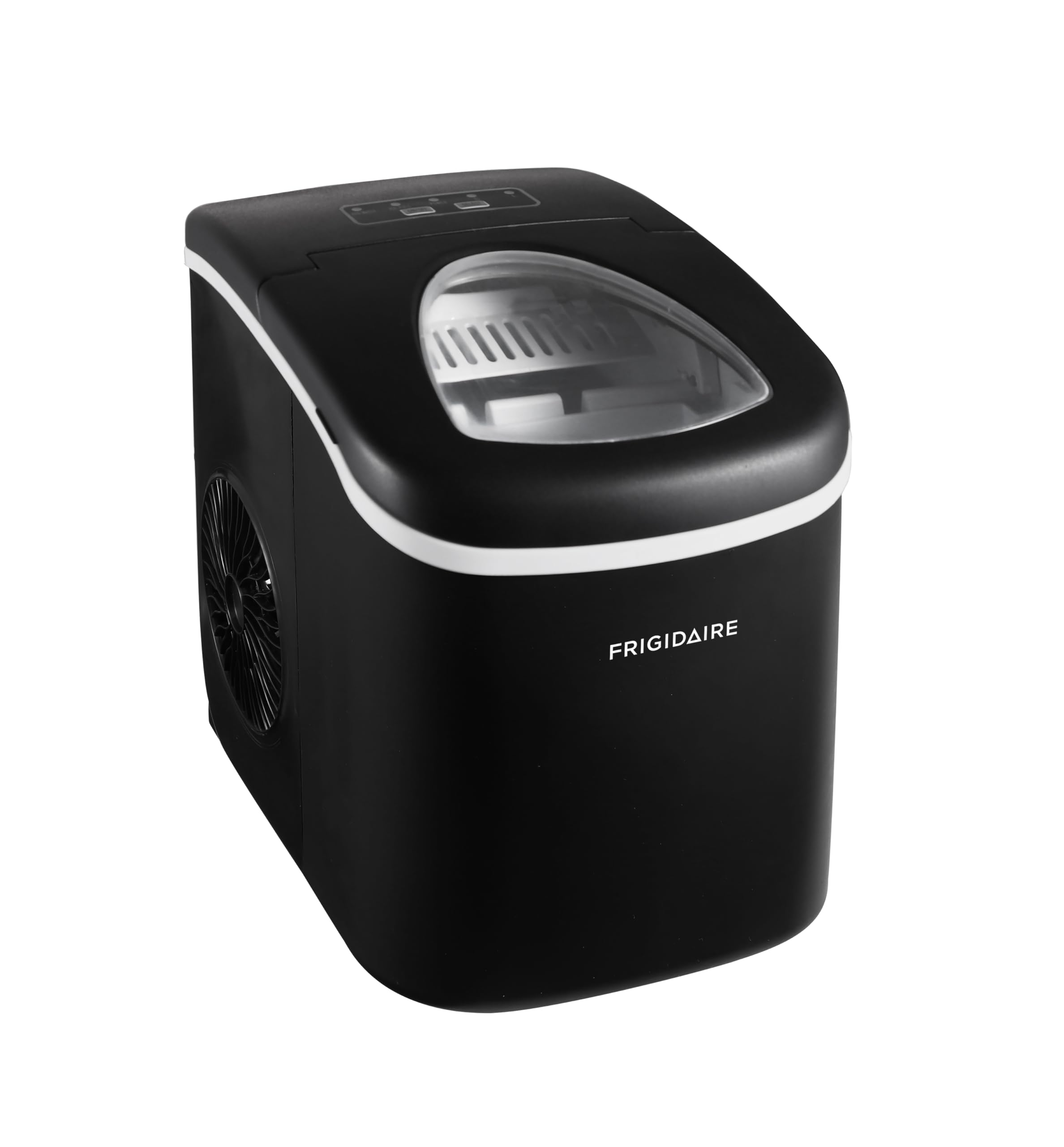 FrigidaireEFIC101-BLACK Ice Maker Machine for Countertop, 26 lbs, Adjustable Ice Cube Size, Portable Ice Cube Maker for Home/Kitchen/Office/Bar- Black