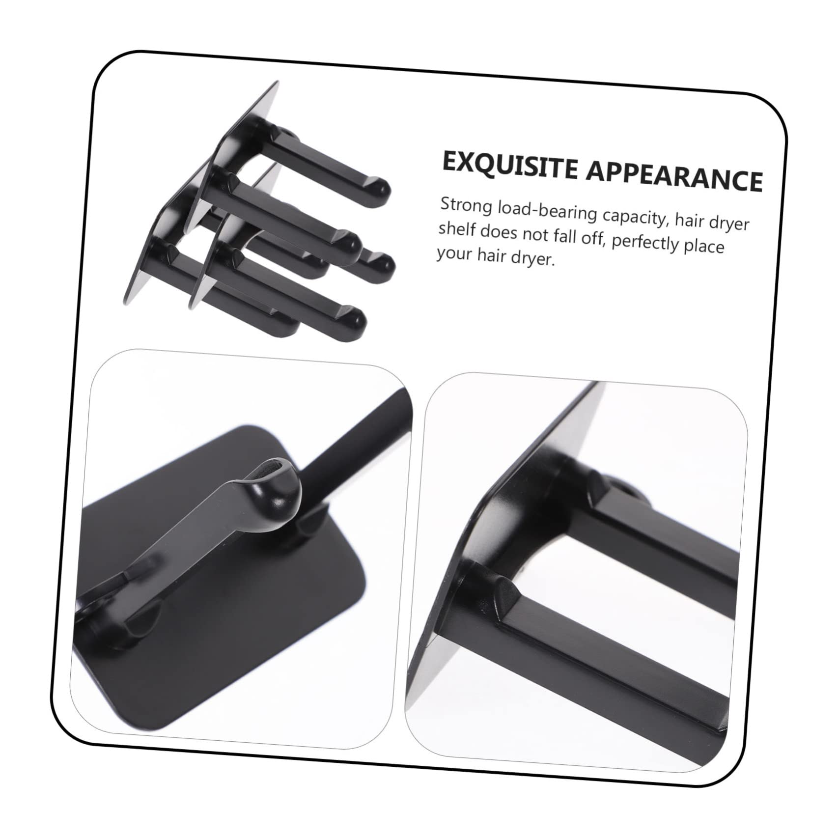 Cabilock 15 Piezas Colgador De Secador De Pelo Organizador De Pinzas Para El Cabello Organizador De Peinados Hombre Estante Para Secador De Pelo Abdominales Montado En La Pared