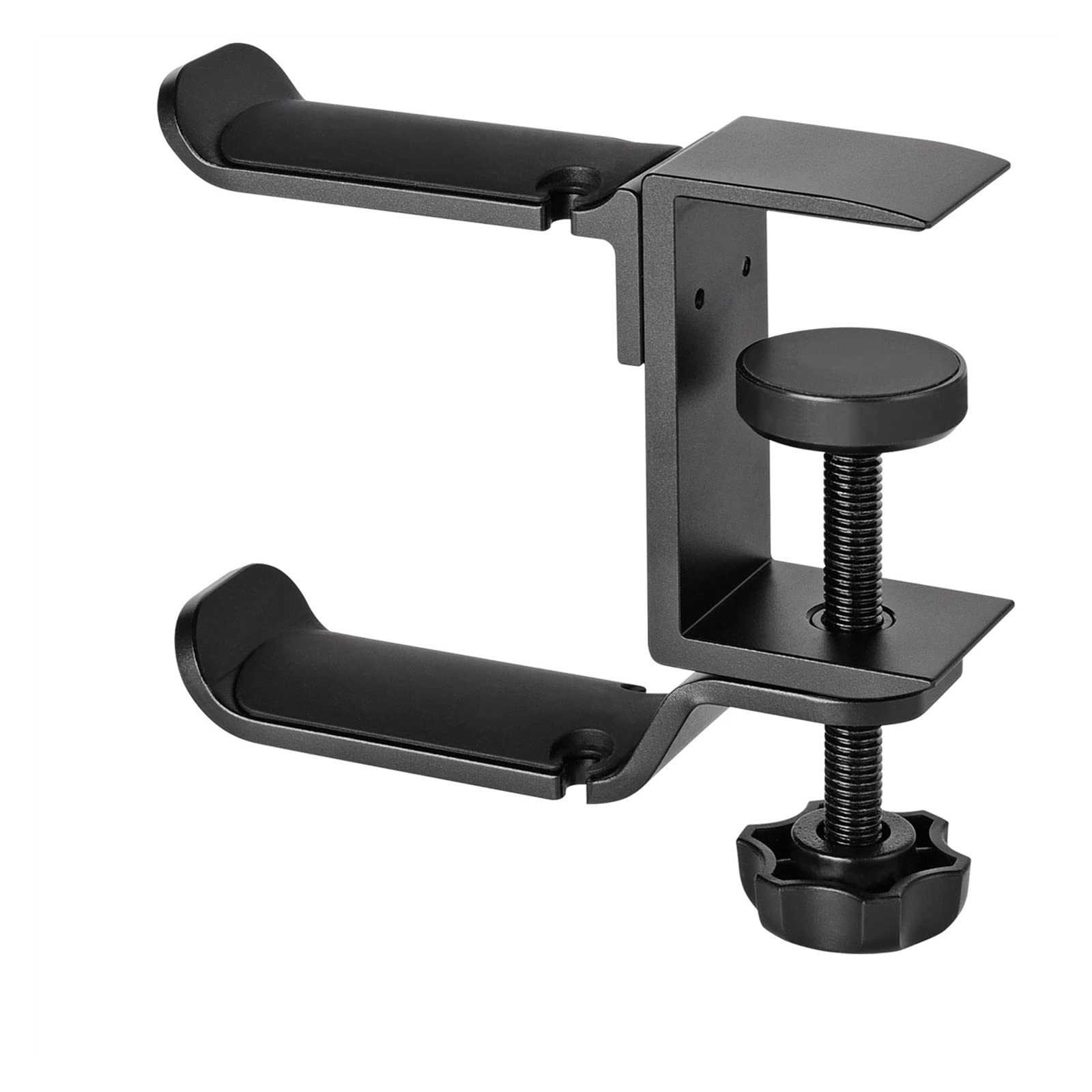 Shangguanyun456 One Color Headphone Stand Pc Gaming Headphone Stand,Dual Headset Hanger Hook Holder With Adjustable And Rotating Arm Clamp,Under Desk Design