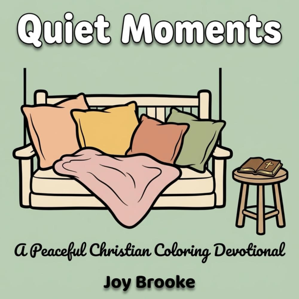 Quiet Moments: A Peaceful Christian Coloring Devotional: A Simple Nature-Themed Coloring Book devotional for Adults, Teens & Kids with Bible Verses ... & Encouragement (Joy Brooke Coloring)