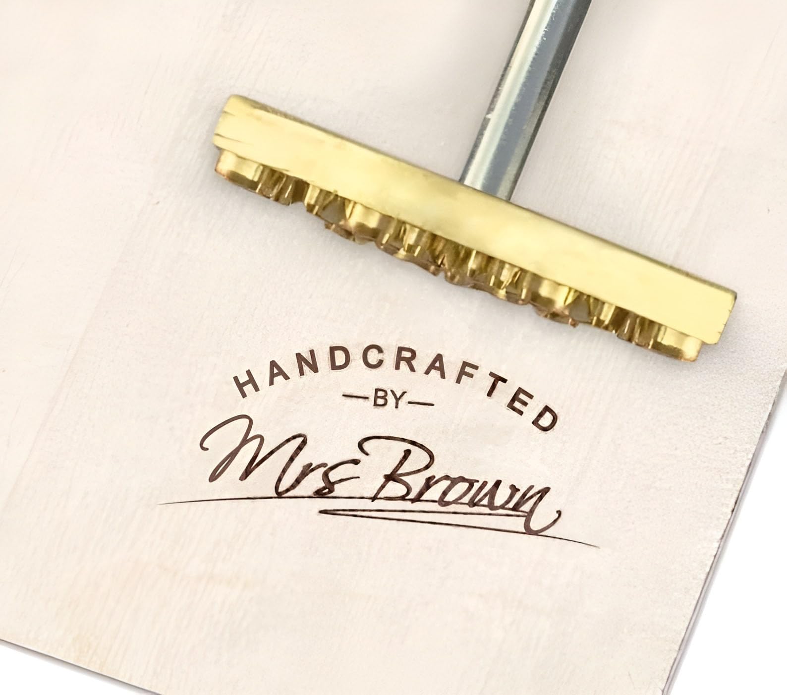 Custom Branding Iron, Embossed Signature Branding Iron, Wood branding Iron, Brand Iron for Wood, Leather Branding Iron for Gift, Personalized Food Branding Iron with Handle