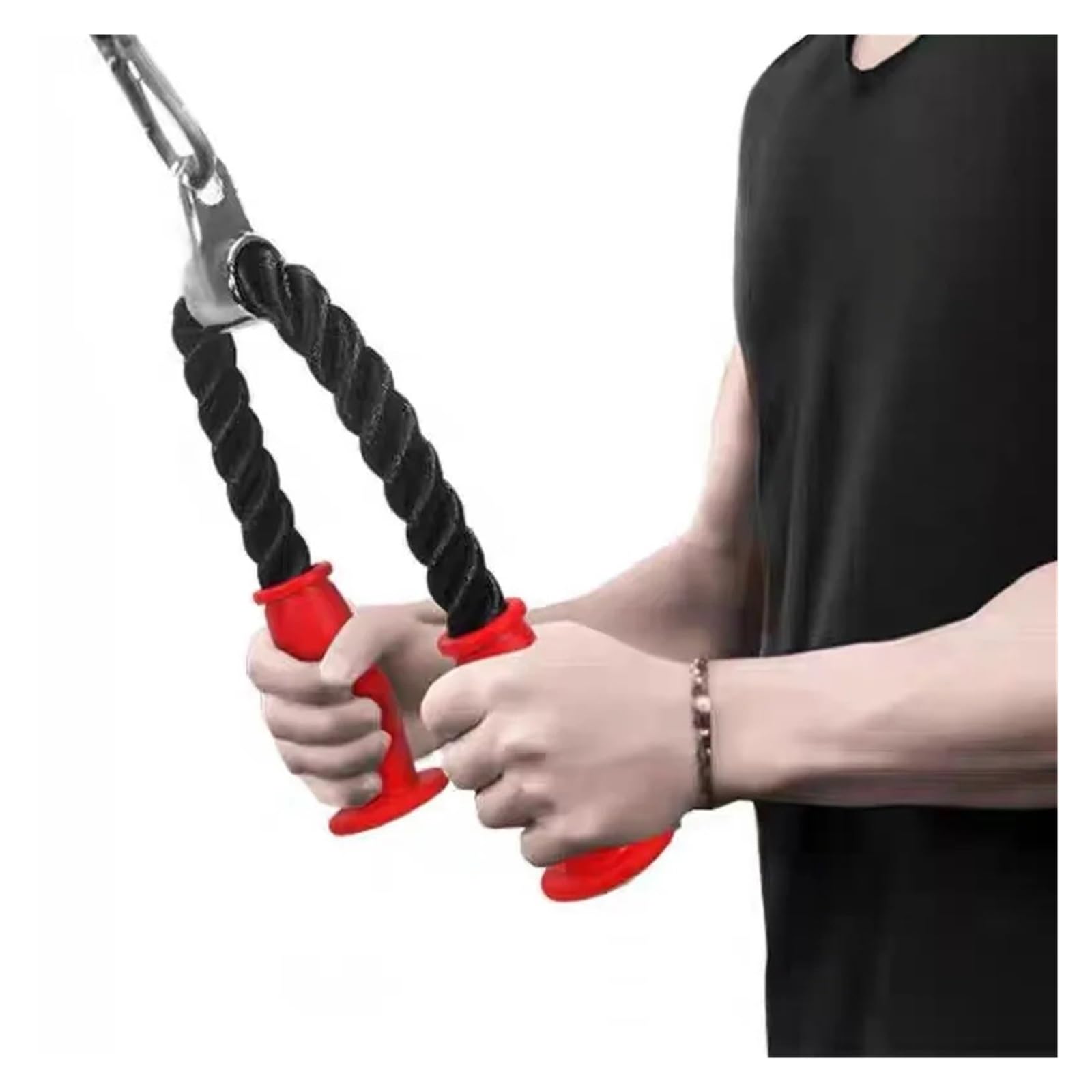 Corde for tricipiti Attacco for Cavo Antiscivolo Attrezzatura for Palestra o Uso Domestico for Esercizi di Bodybuilding e Allenamento in Palestra