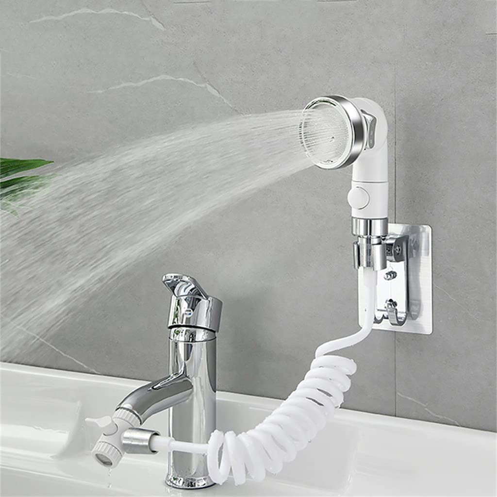 grifo de ducha, Grifo de agua for ducha exterior, 3 modos, blanco, for baño, lavabo