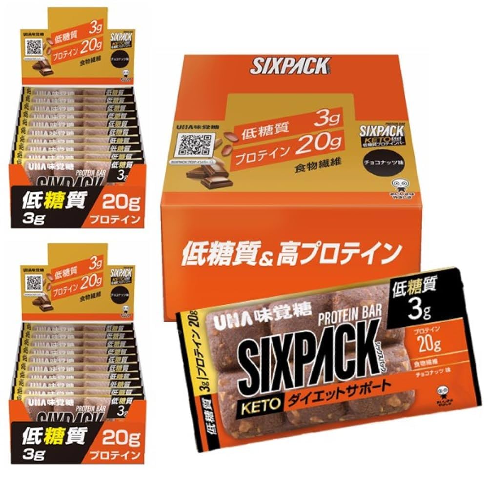 【key】プロテイン　チョコレート風味　30袋 Amazon.co.jp: UHA味覚糖 SIXPACK KETO ダイエットサポート